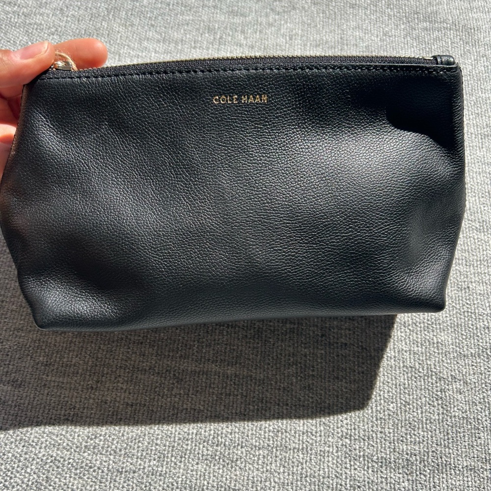 Cole Haan Black Leather Pouch